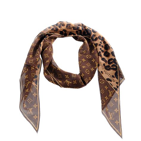 louis vuitton leopard monogram scarf|louis vuitton leopard scarf.